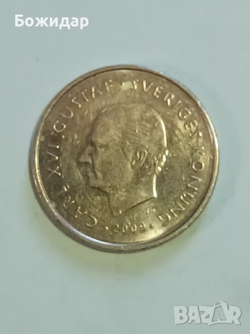 1 Крона.2009.Швеция., снимка 2 - Нумизматика и бонистика - 51123717