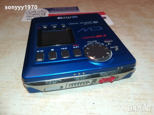 aiwa am-f72 minidisc recorder-mettal, снимка 5 - MP3 и MP4 плеъри - 28361789