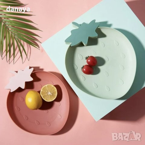 4424 Плато за сервиране поднос с форма на Ягода, снимка 2 - Аксесоари за кухня - 43939791