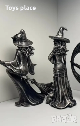 Нова фигура на баба Яга, вещица, снимка 3 - Статуетки - 51461118