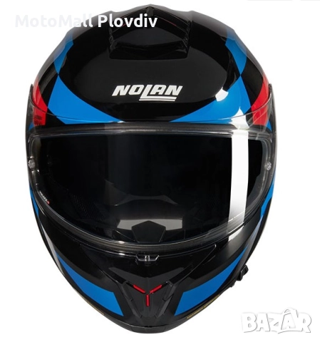  В наличност Каска Nolan N80-8 Alfiere N-Com 347 Black Blue Red – Гланц ECE 22.06, снимка 3 - Аксесоари и консумативи - 51892107