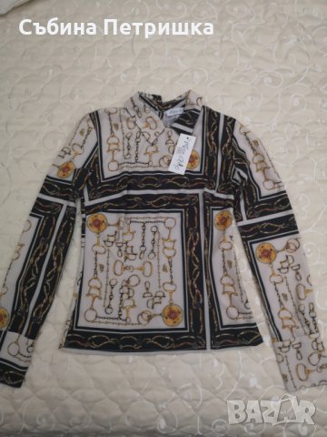 Стилна блузка, снимка 1 - Блузи с дълъг ръкав и пуловери - 27096619