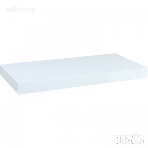 Стеннен рафт "Volto", рафт за стена, 50 см, гланц, арктично / ледено бяло, скрито захващане, снимка 3 - Етажерки - 34459401