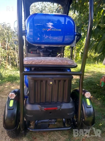 Електрическа триколка с покрив - Синя, снимка 7 - Мотоциклети и мототехника - 51339378