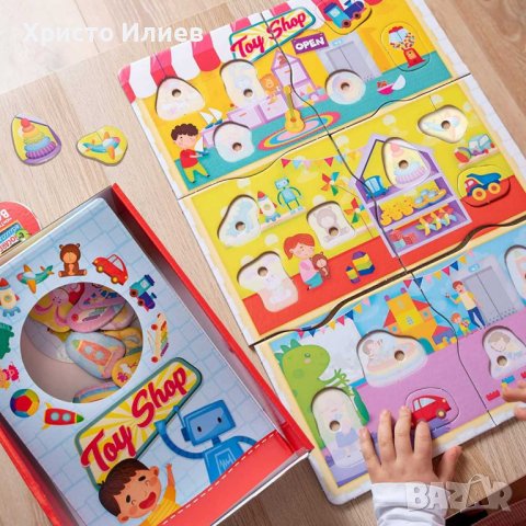 Образователна игра Монтесори кутия - магазин за играчки Детски Пъзел, снимка 4 - Игри и пъзели - 43762324