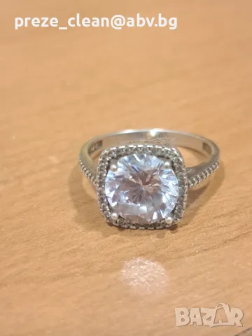 Сребърен пръстен, снимка 5 - Пръстени - 47766956