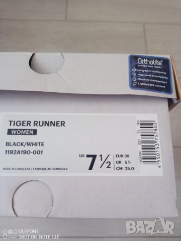 Оригинални маратонки Asics Tiger Runner Black номер 39, снимка 10 - Детски маратонки - 37686775