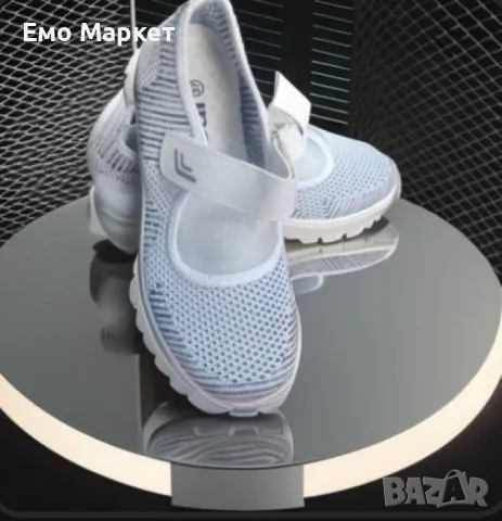 Освежаващ стил: Летни дамски мрежести обувки Sai в черно и бяло, размери: От 36 до 41, снимка 3 - Маратонки - 49410004