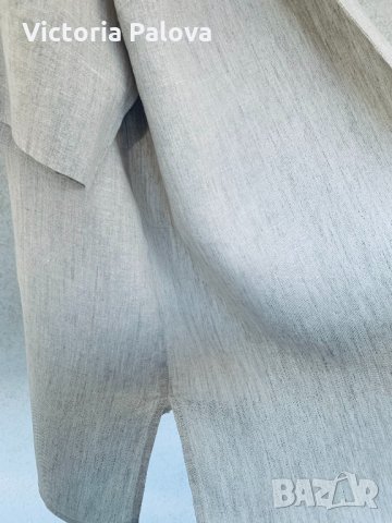 Голяма ленена риза-блуза ULLA POPKEN, снимка 5 - Ризи - 32502148