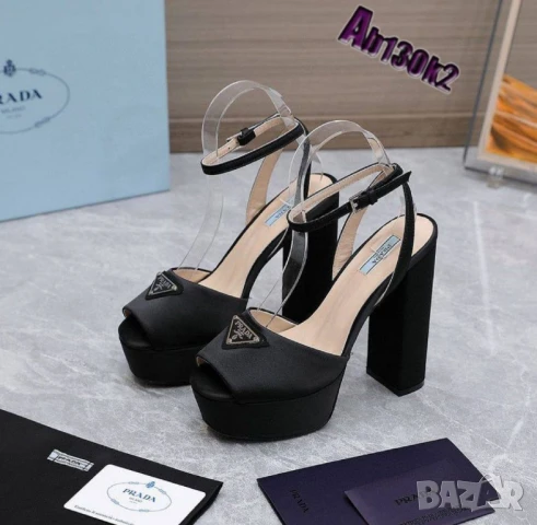 сандали на ток prada , снимка 2 - Дамски обувки на ток - 51257680