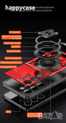 Samsung Galaxy S26 Ultra / S26+ / S26 / RUGGED MAGSAFE Удароустойчив кейс гръб калъф с пръстен, снимка 4 - Калъфи, кейсове - 53433318