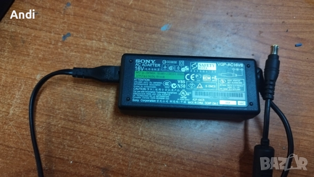 Захранване - Адаптер SONY VAIO 16V / 4.0A VGP-AC16V8 оригинален, снимка 11 - Захранвания и кутии - 52347154