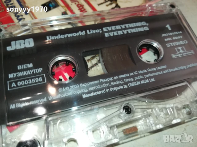 UNDERWORLD LIVE-ORIGINAL TAPE 0106251735, снимка 4 - Аудио касети - 50506491