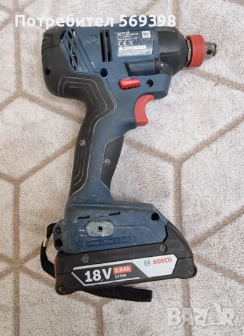 Оргинален Гайковер Bosch GDX 18V-180-180 Professional и батерия, снимка 2 - Винтоверти - 51698659