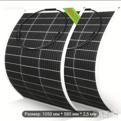 Големи Гъвкави соларни панели 125/250W 12V 18 22V с контролери щипки къмпинг