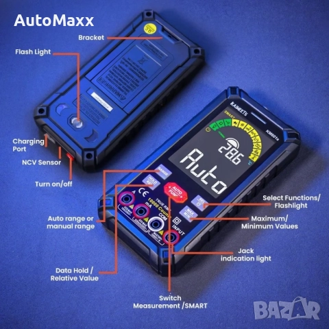 KAIWEETS KM601S Цифров мултицет , снимка 3 - Друга електроника - 52435230