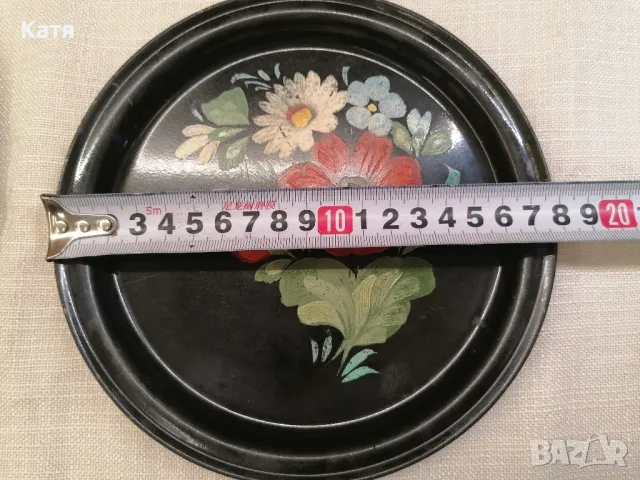 Жостовска живопис  ръчно рисувани метални подноси СССР, снимка 7 - Други - 50374170