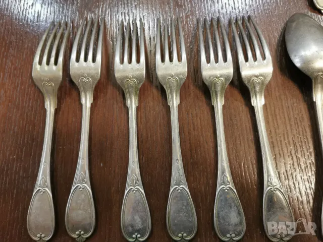 комплект прибори-Krup-Berndorf, 1910-30's, снимка 6 - Антикварни и старинни предмети - 49296452