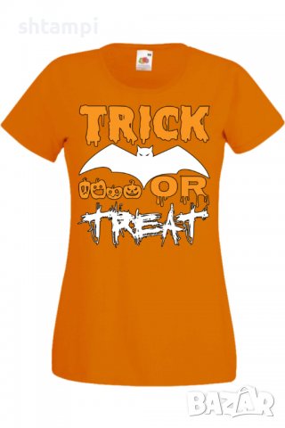 Дамска тениска Trick Or Treat 1,Halloween,Хелоуин,Празник,Забавление,Изненада,Обичаи,, снимка 8 - Тениски - 38144226