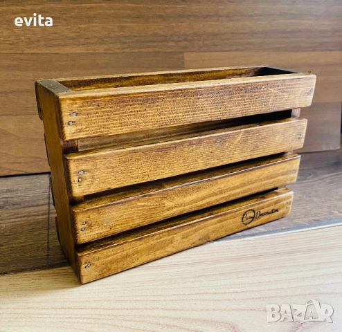 🌿 Уникални дървени стойки за ножове – ръчна изработка с характер, снимка 17 - Аксесоари за кухня - 38571562