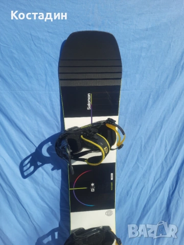 Сноуборд 162см. Salomon Huck Knife RTL Wide с автомати, снимка 2 - Зимни спортове - 52588951