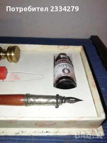 Стар калиграфически комплект ,,Bortoletti" Venecia. Топографска линия. , снимка 7 - Други ценни предмети - 49511466