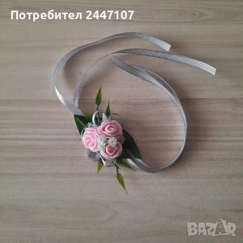 Сватбени бутониери, снимка 3 - Сватбени аксесоари - 49256978