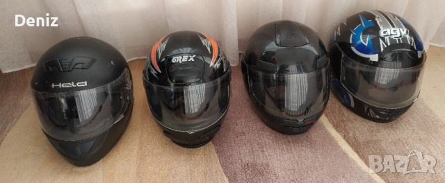 4 бр. моторни каски за пистов мотор (обща цена), снимка 2 - Аксесоари и консумативи - 53131794