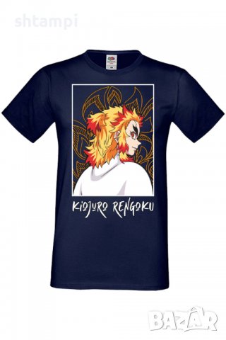 Мъжка тениска Demon Slayer Kyojuro Rengoku 03,Анимация,игра,Празник,Повод,, снимка 6 - Тениски - 38075606
