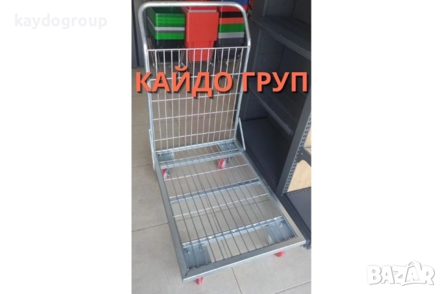 Товарна/ транспортна / складова ръчна количка ш60/д90, Количка за склад, снимка 4 - Друго търговско оборудване - 51592867