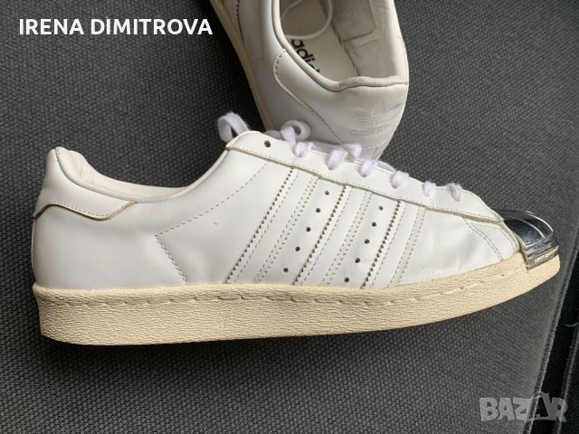 Adidas superstar 43 1/3 real leather , снимка 6 - Маратонки - 36662845