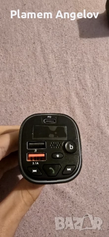 Bluetooth FM трансмитер за кола - Handsfree, бързо зареждане, RGB светлина, снимка 2 - Аксесоари и консумативи - 53048409