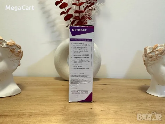 WiFi USB адаптер NETGEAR AC1200 (модел A62310), снимка 2 - Друга електроника - 49857633