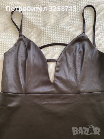 Къса сатенена рокля, снимка 2 - Рокли - 37241857