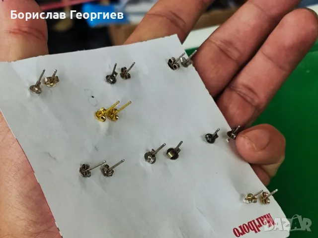 Сребърни обеци 925 8 чифта, снимка 10 - Обеци - 32205314