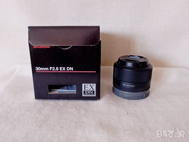 Продава Sigma 30/2.8 EX DN - Sony E mount , снимка 2 - Обективи и филтри - 53332767