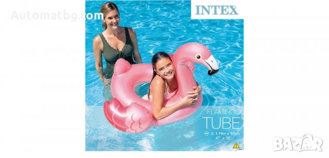 Надуваемо Розово фламинго Intex , снимка 2 - Водни спортове - 33081571