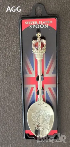 Сувенирна лъжичка за колекционери със сребърно покритие, снимка 2 - Колекции - 49244496