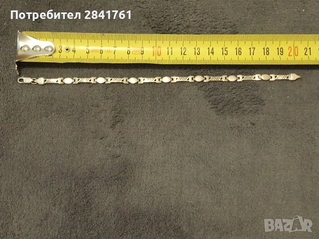 Мъжка сребърна гривна, снимка 8 - Гривни - 43896668