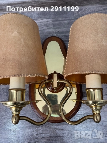 Аплик / лампа за стена, комплект от 2 бр., снимка 4 - Други - 52429474