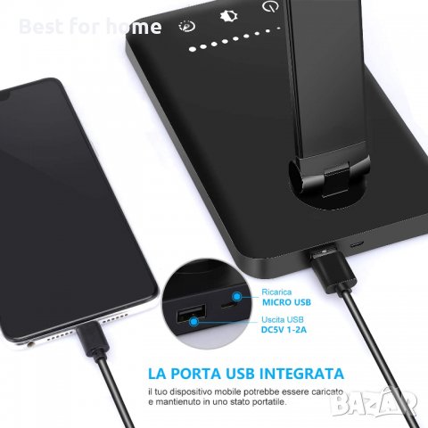 Настолна лампа SLATOR с функция за защита на очите, резлични режими на бяло, снимка 6 - Настолни лампи - 39641099