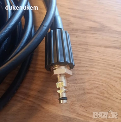 Маркуч за водоструйка Karcher K2–K7 – Click Connect + M22 резба, 15м, снимка 9 - Градински инструменти - 52623754