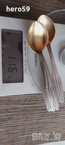 Сребърни СССР лъжички-сребро 916(подходящи за хранене на деца), снимка 11 - Прибори за хранене, готвене и сервиране - 43062104