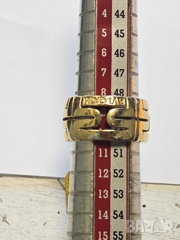 Златен дамски пръстен Bulgari 585/14k 5.45гр, снимка 2 - Пръстени - 51531362