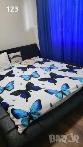 Синя завеса перде, снимка 2 - Пердета и завеси - 48432878