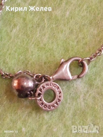 Сребърни колие от колекцията на Pandora my Pandora изяшно с кристали 26899, снимка 4 - Колиета, медальони, синджири - 52924858