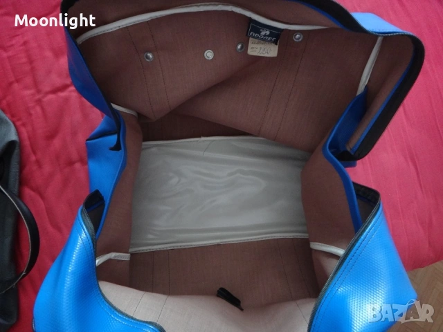 Антики - 2 големи ретро кожени сака / пътни чанти винтидж, снимка 8 - Антикварни и старинни предмети - 53232689