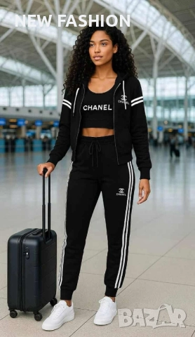 Дамски Памучни Комплекти- 3Части  ✨ CHANEL 