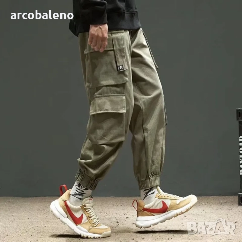 Мъжки карго панталони с множество джобове, 3цвята , снимка 8 - Панталони - 51515402