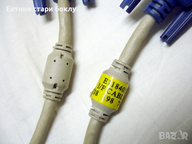 Кабел за монитор VGA - VGA, бял, 1,50 m., снимка 3 - Кабели и адаптери - 52595457